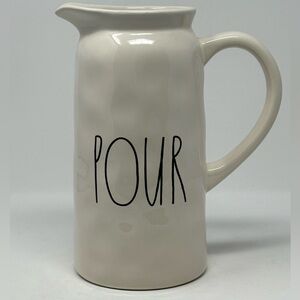 RAE DUNN ARTISAN BY MAGENTA POUR PITCHER WHITE